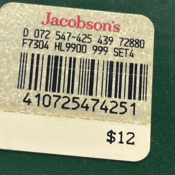 Vintage Jacobson’s Snowman Porcelain Christmas Napkin Rings Set 4 w/ Box - Picture 11 of 11